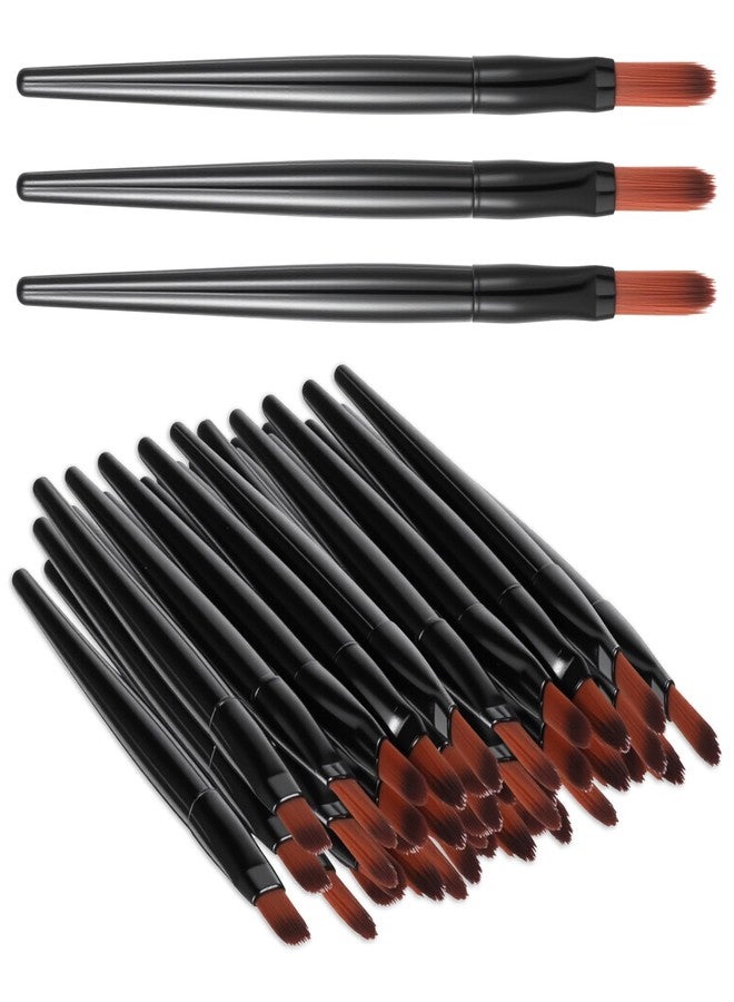 Alrhso 120Pcs Disposable Lip Brushes for Lipstick Brush Applicator Lip Applicators Lips Makeup Brushes for Concealer Eye Shadow Eyebrow Foundation Blending Cosmetic Tool - Image 1